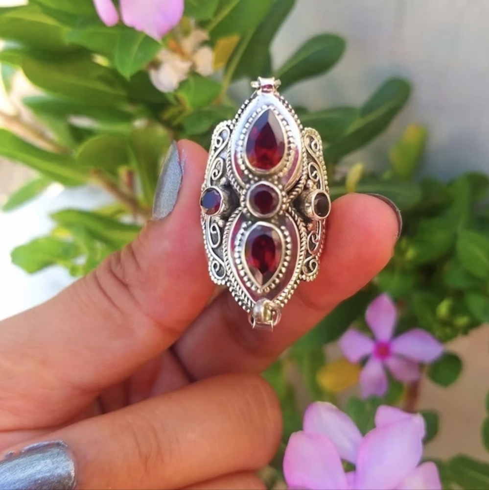 Turkish Vintage Style Exaggerated Ring for Women,Ottoman,ByzantianWeddingGift - Picture 3 of 7